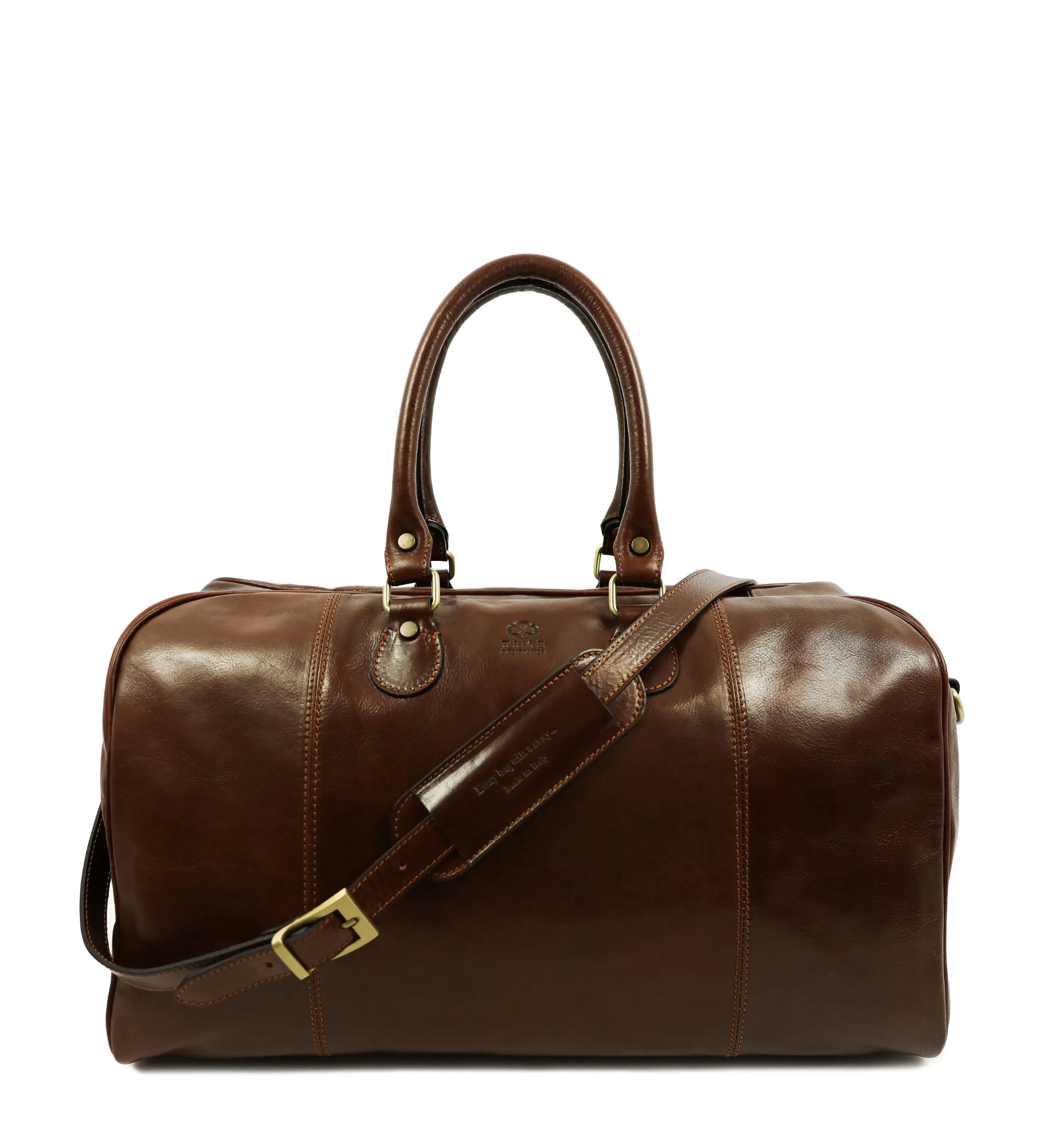 Leather Duffel Bag Weekender Bag - The Count of Monte Cristo