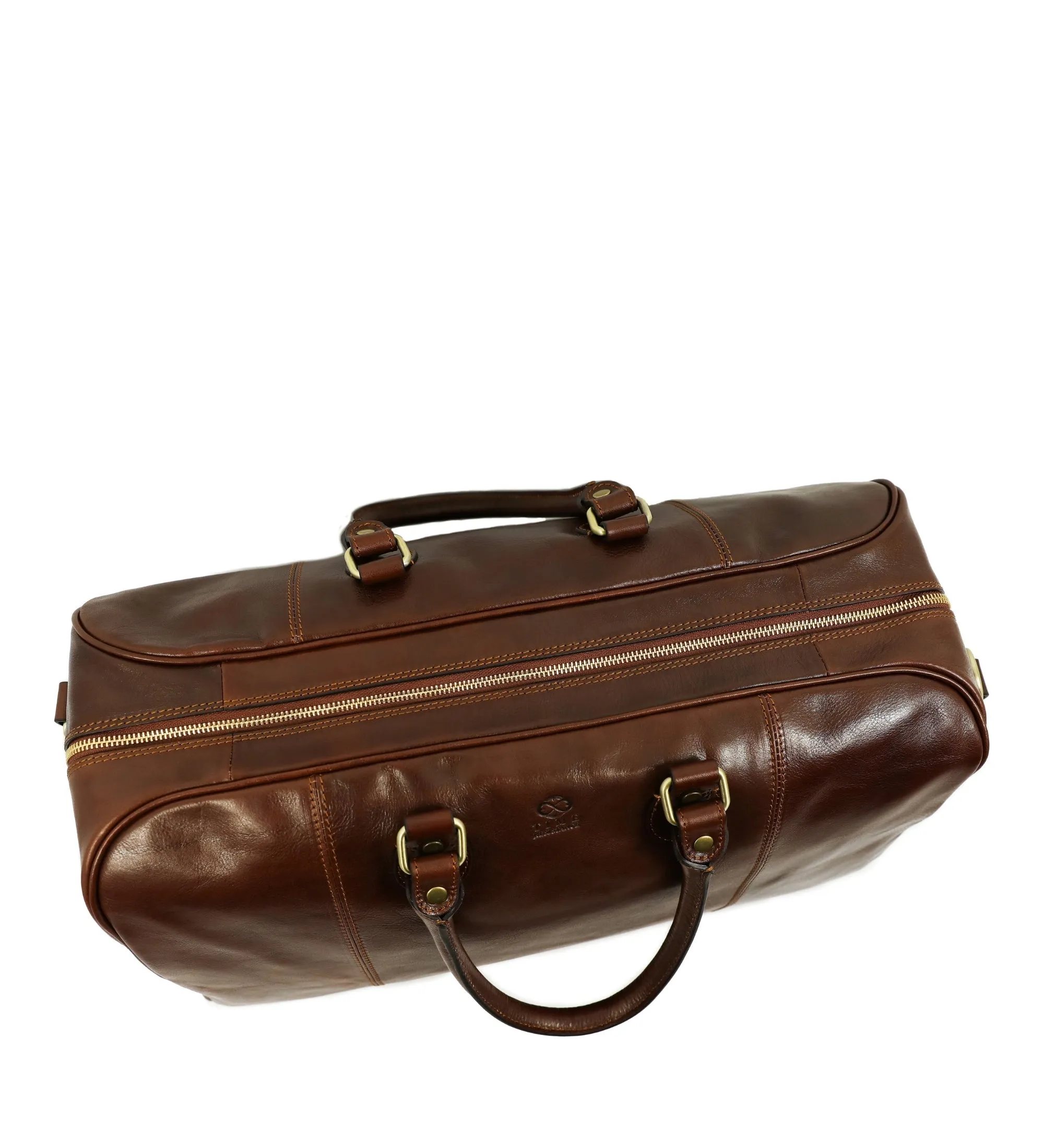 Leather Duffel Bag Weekender Bag - The Count of Monte Cristo