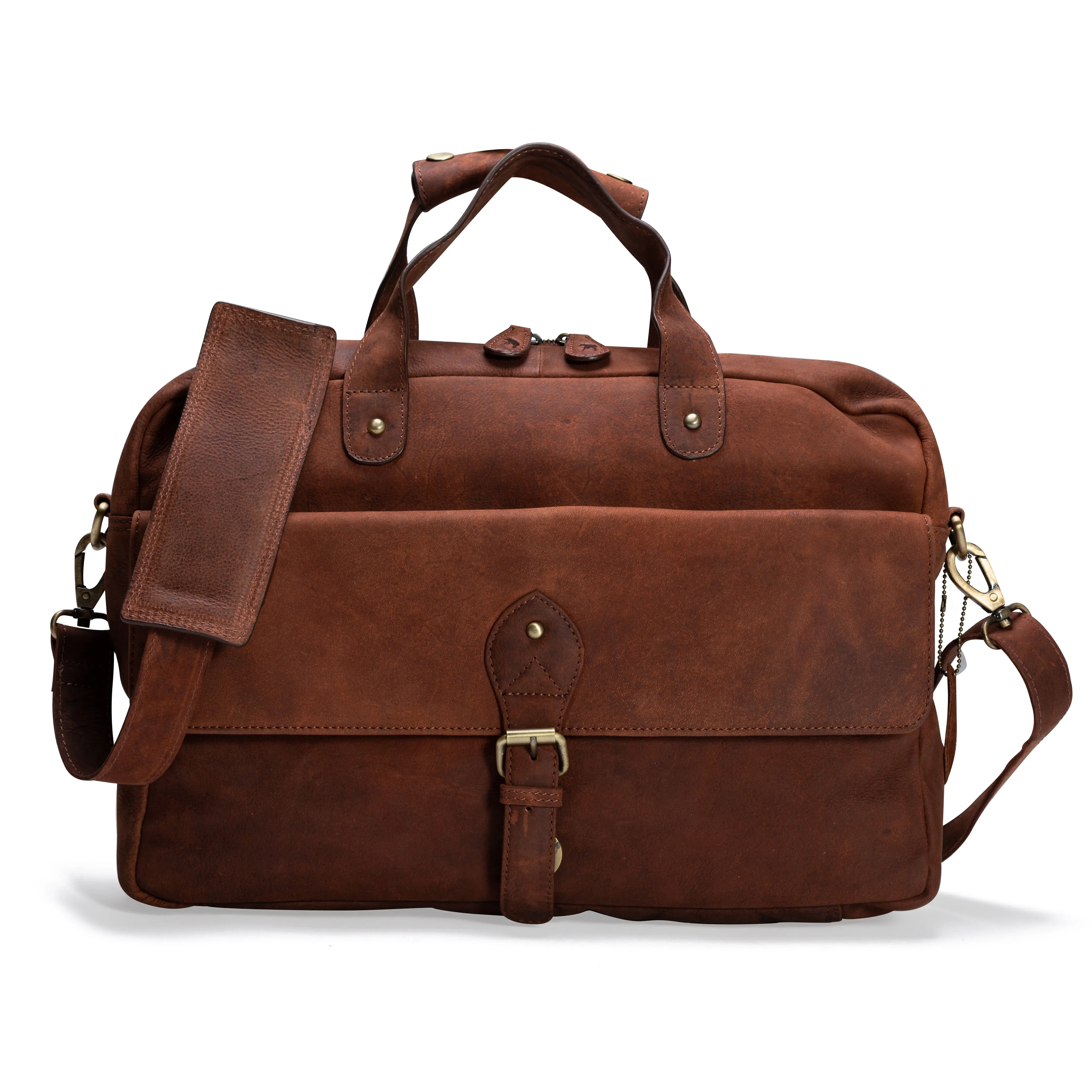 Leather Messenger Bag - Boston