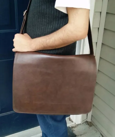 Leather Messenger Bag