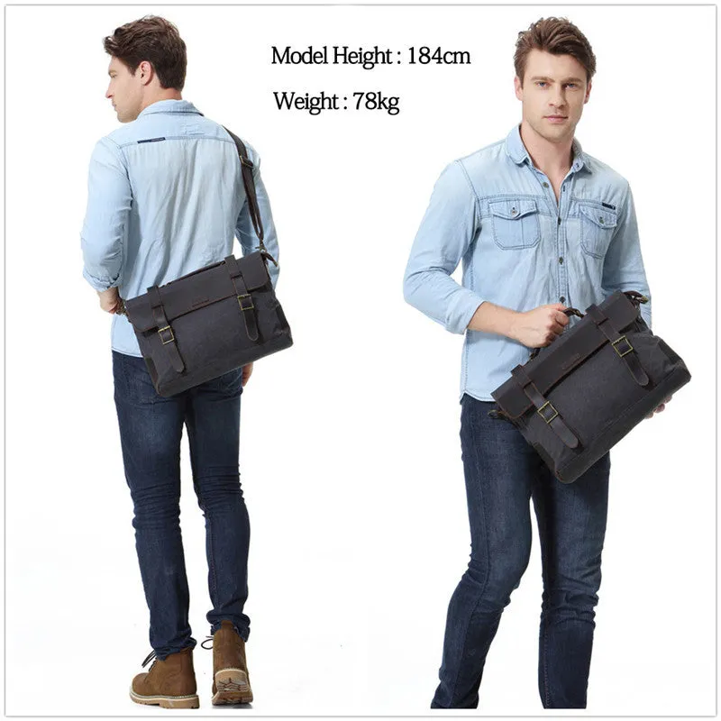 Leather Style Messenger Bag For Men