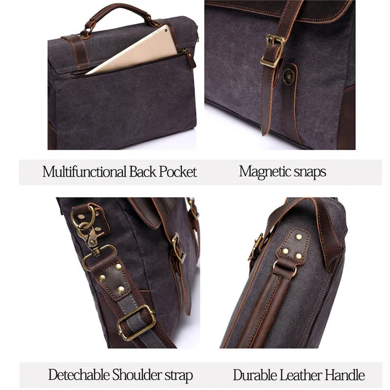 Leather Style Messenger Bag For Men