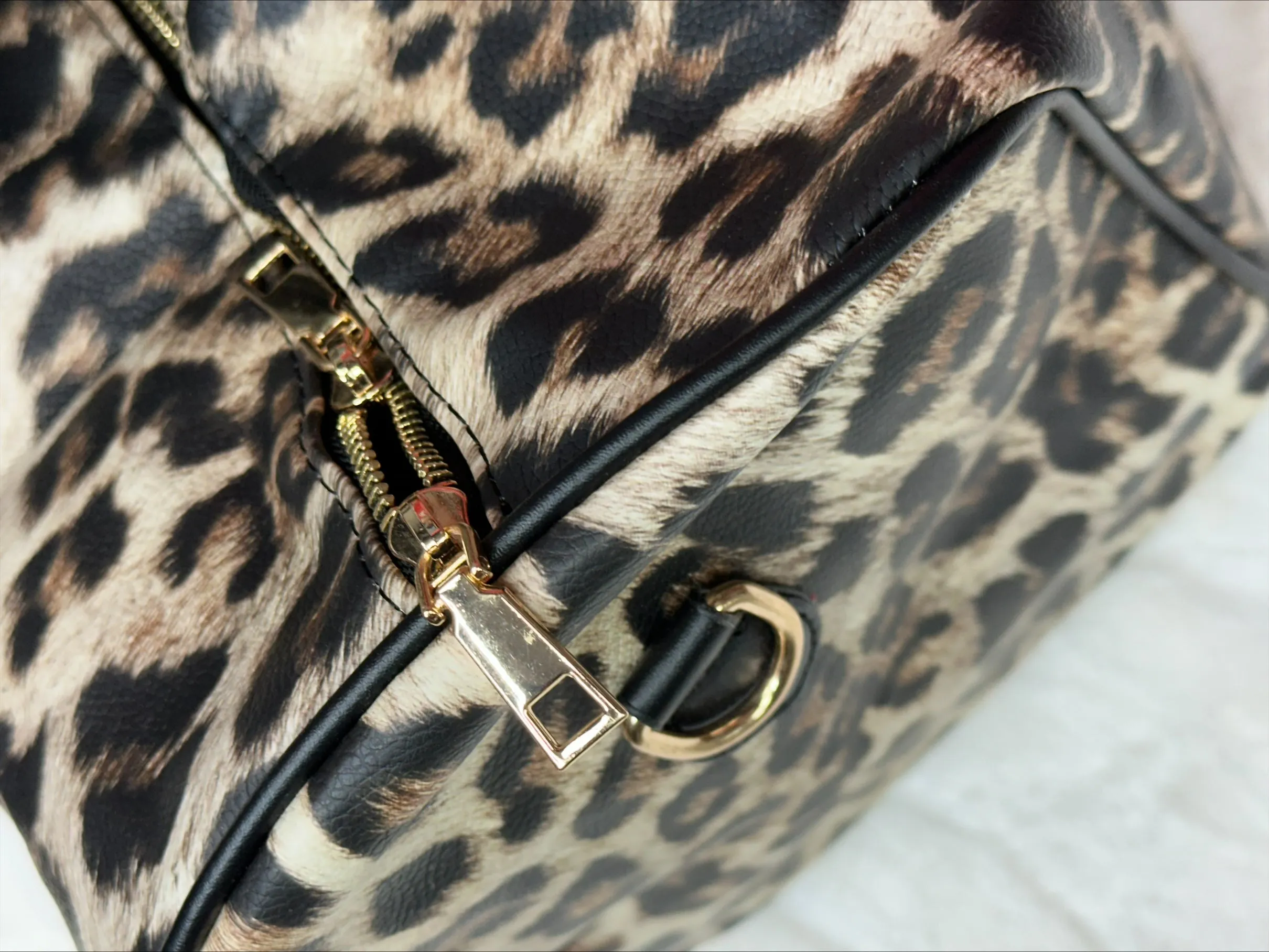 Leopard Duffle Bag**