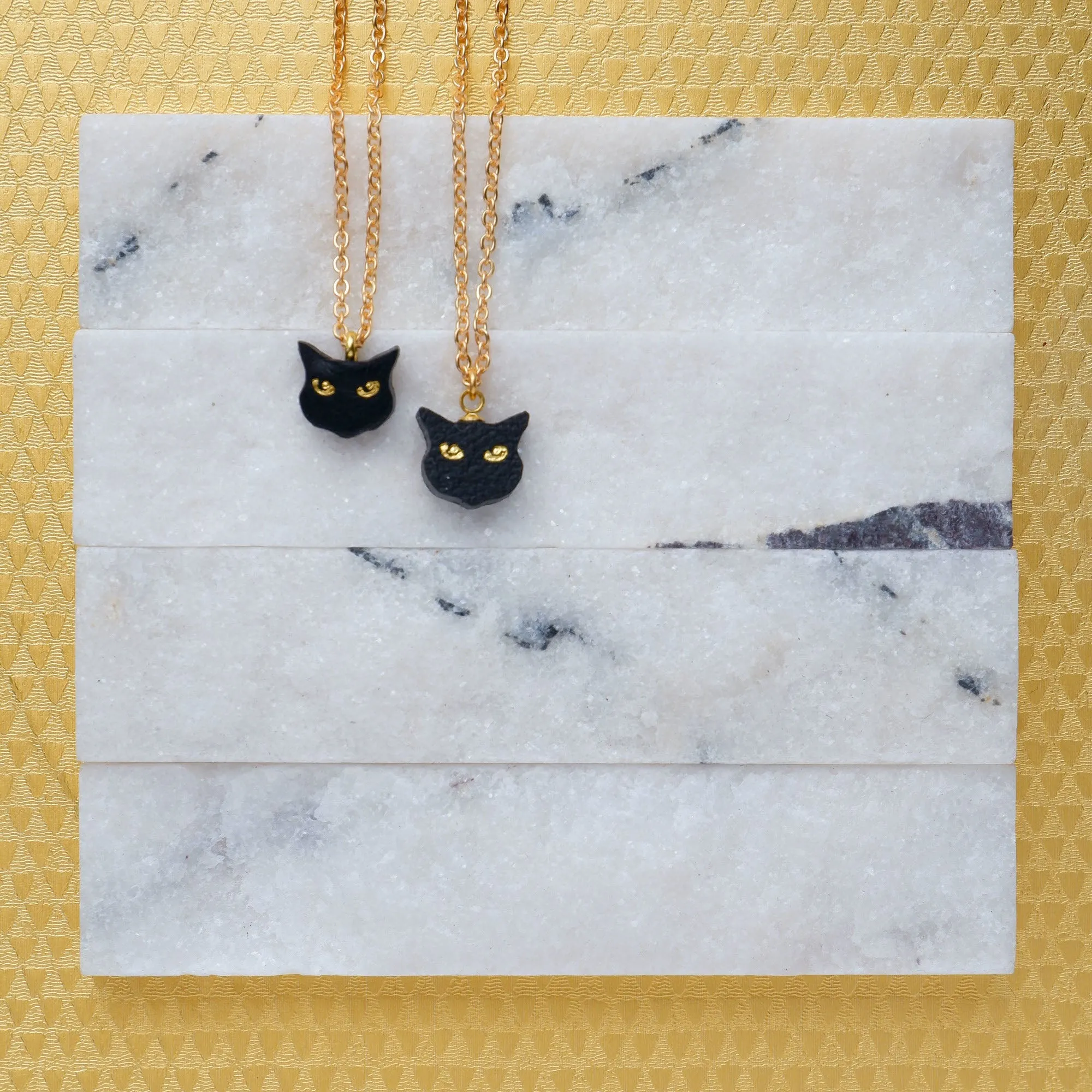 LITTLE BLACK CAT . pendant