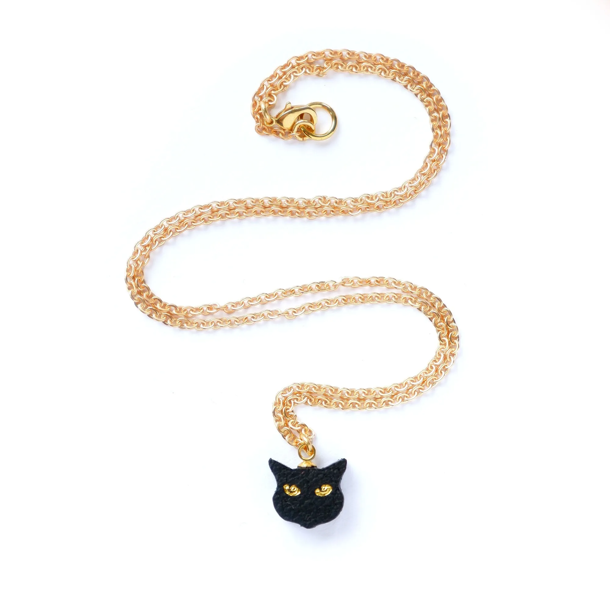 LITTLE BLACK CAT . pendant