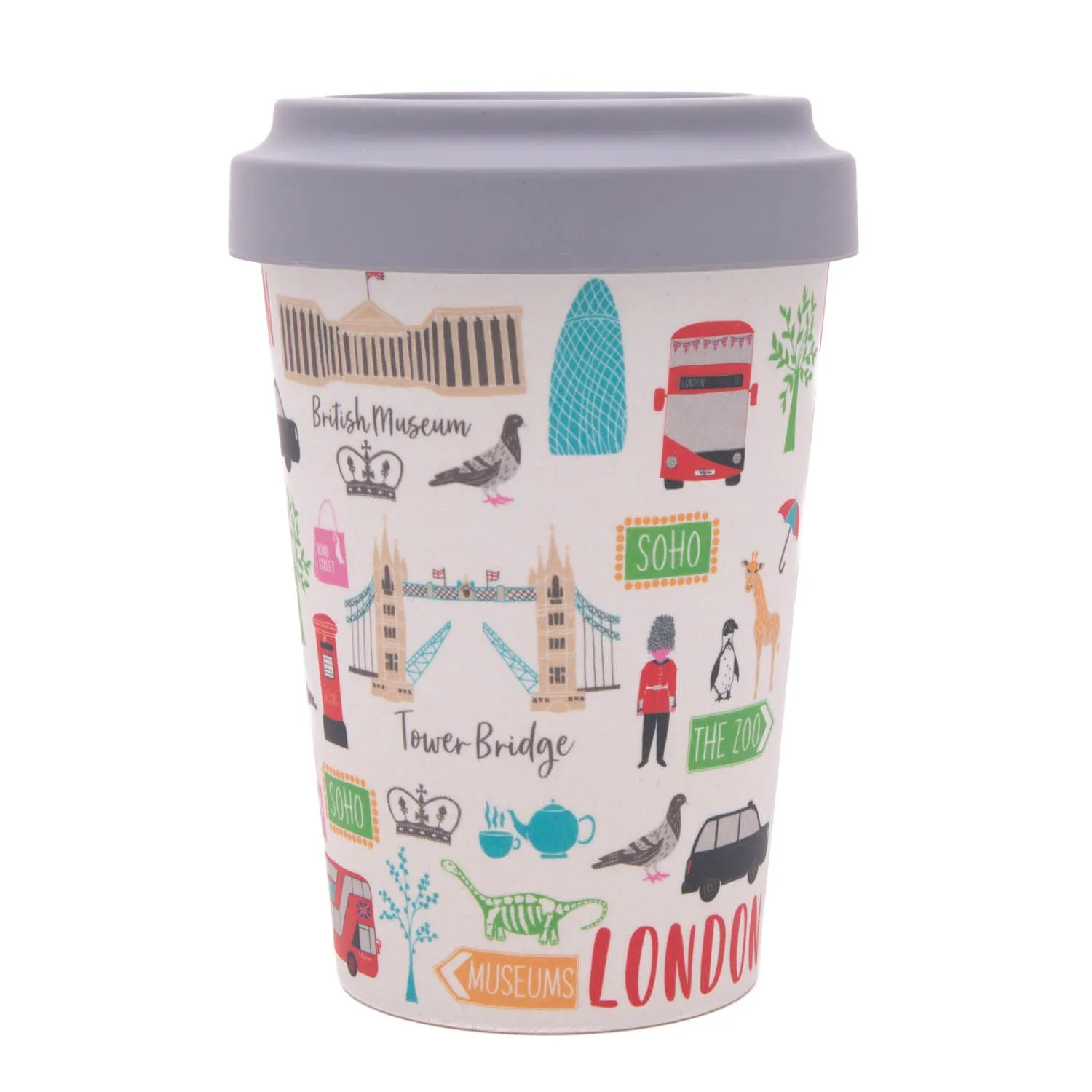 London Adventures Bamboo Travel Cup by Milly Green