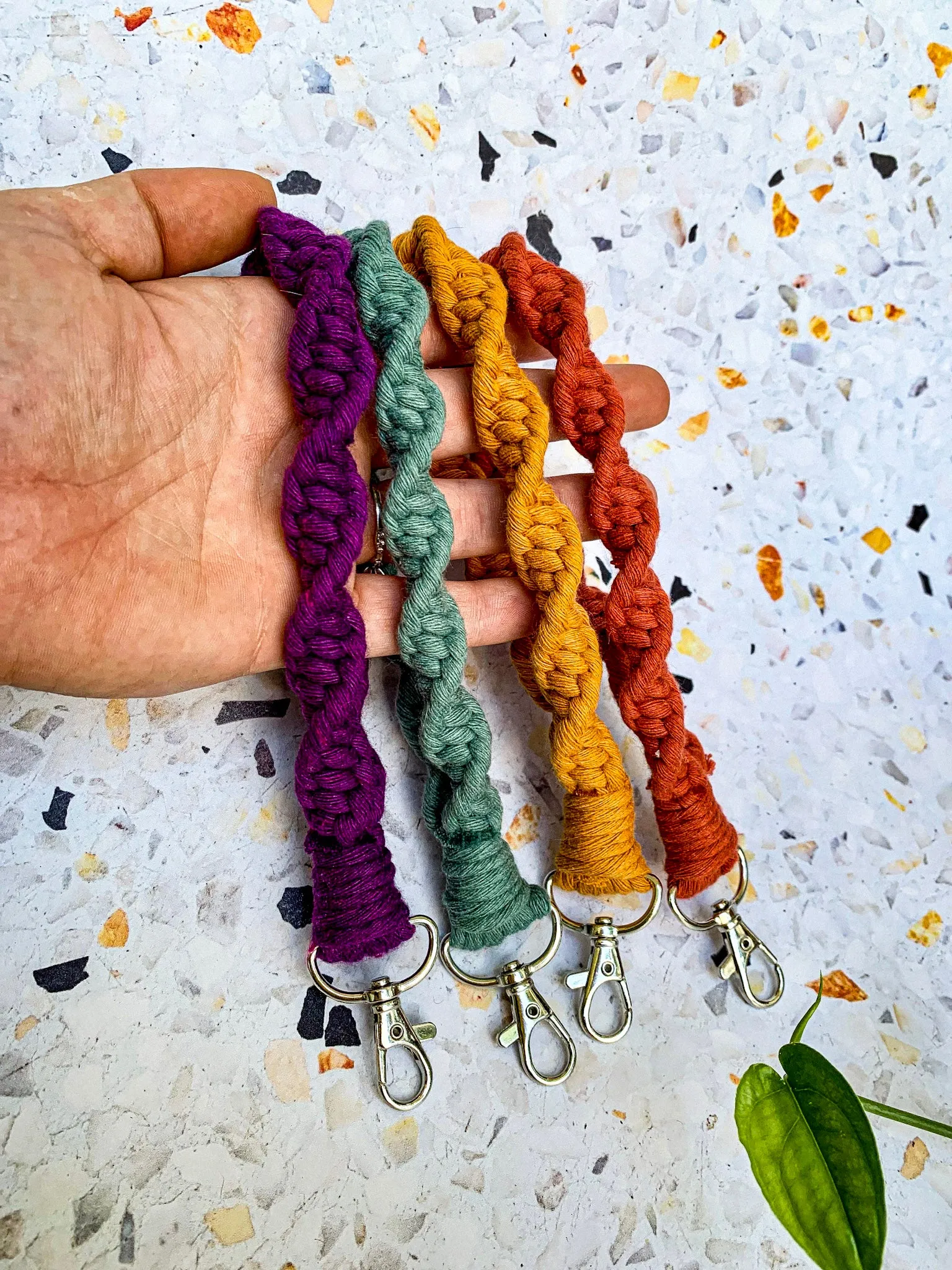 Macrame Wristlet Keychain – Handmade, Eco-Friendly & Stylish Keychain