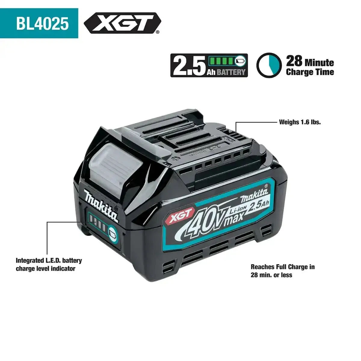 Makita 40V max XGT Brushless Cordless Pin Nailer Kit