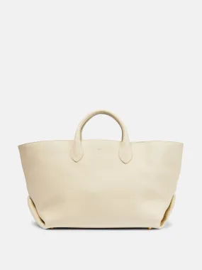 Medium leather tote bag