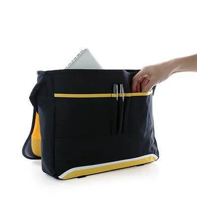 Messenger Bag with Buckle Closure