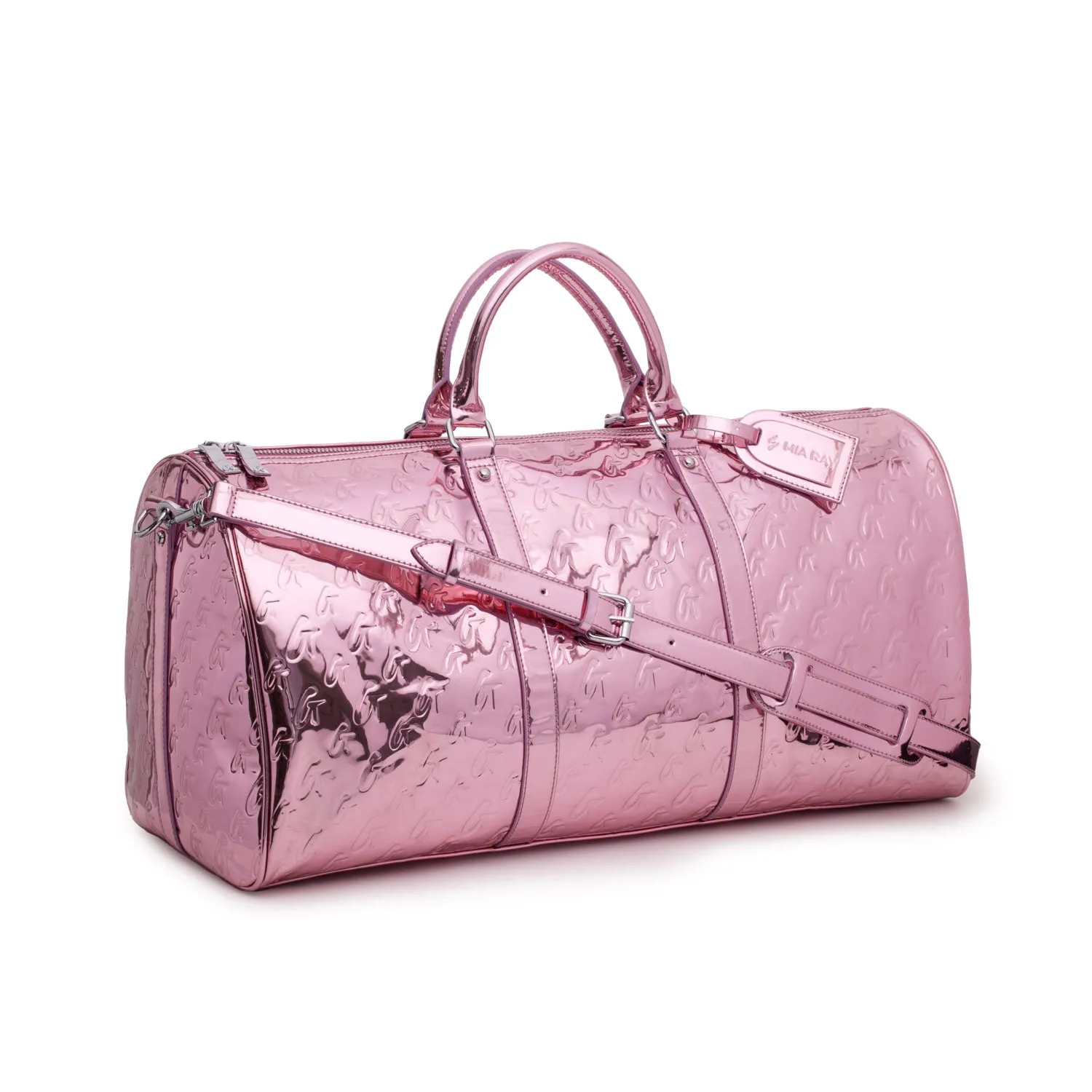 METALLIC MONOGRAM DUFFLE BAG - METALLIC PINK