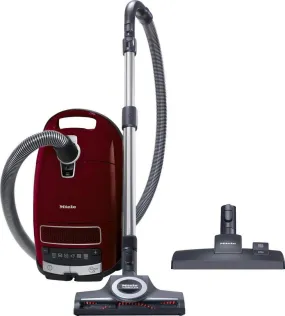 Miele Complete C3 Cat and Dog Bagged Cylinder Vacuum Cleaner Tayberry Red