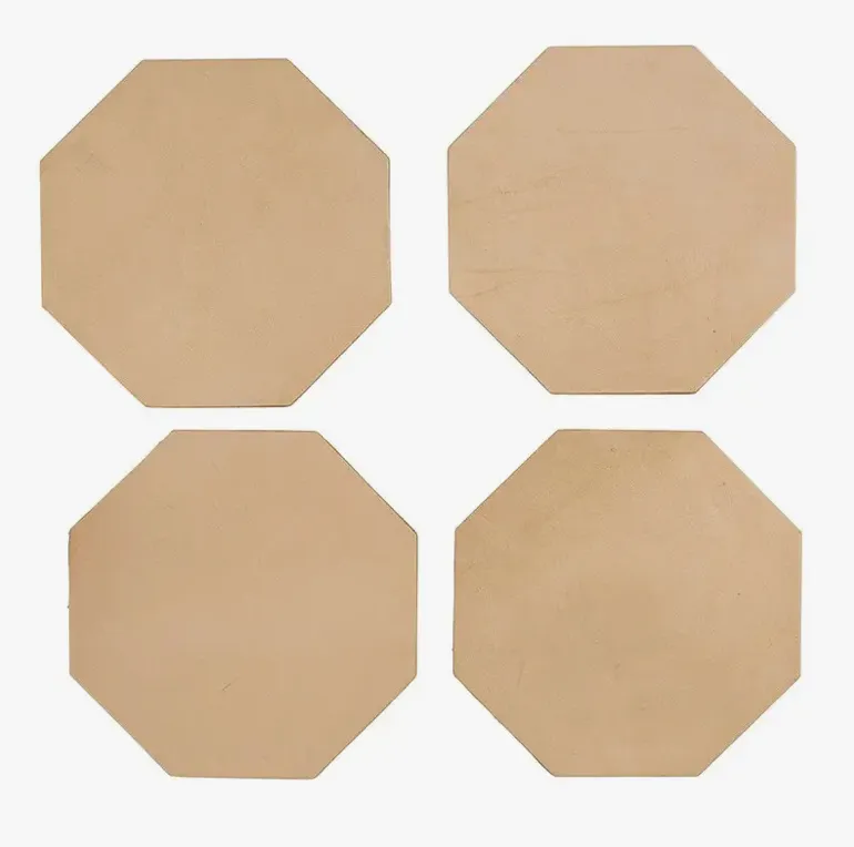 Natural Leather Coasters