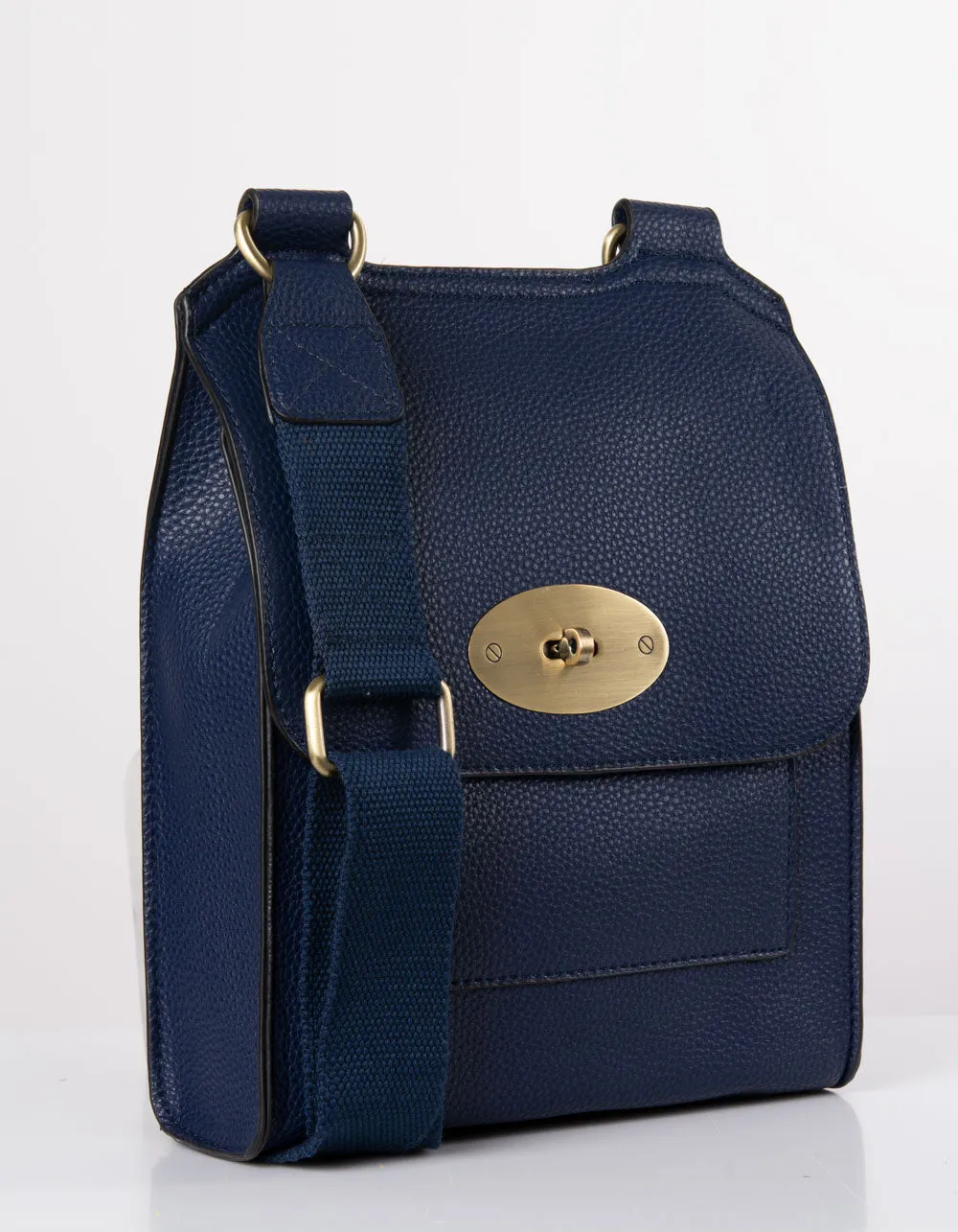 Navy Messenger Bag