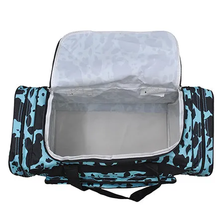 Neon Cow Turquoise NGIL Canvas 23" Duffle Bag