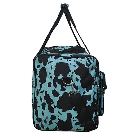 Neon Cow Turquoise NGIL Canvas 23" Duffle Bag