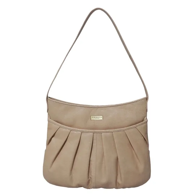 Nude Leather Shoulder Bag