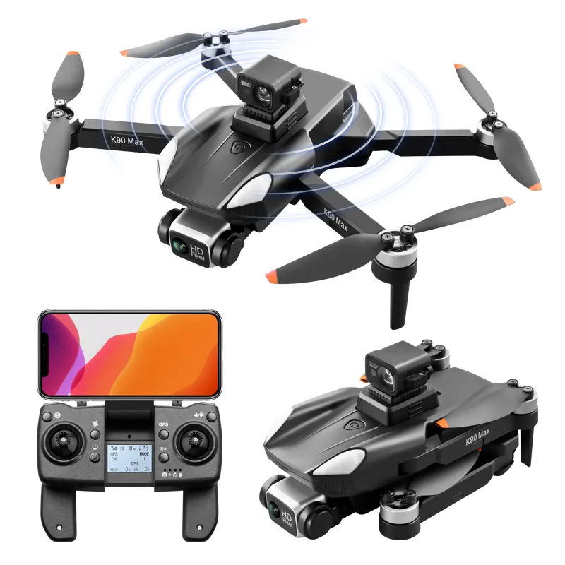 Obstacle Avoidance RC Drone K90 Max GPS 4K HD Dual Camera Brushless Motor 1.2KM FPV Quadcopter