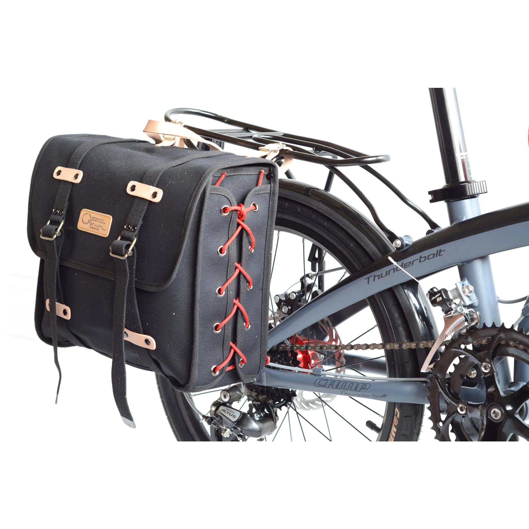 Ostrich DLX Pannier Bag Black