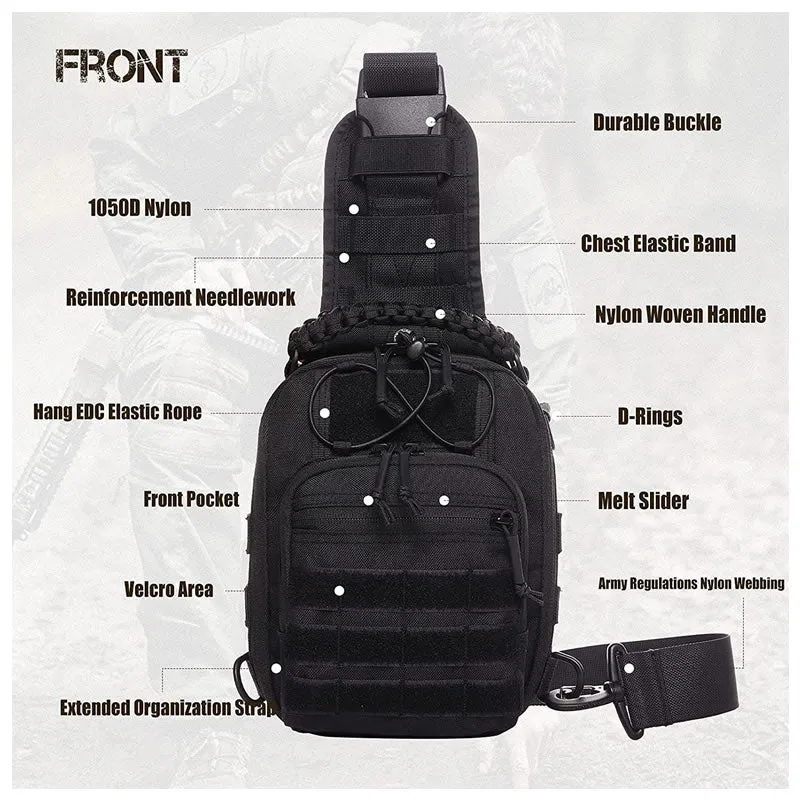 Outdoor Tactical Molle Chest Sling Shoulder Bag Jb-56