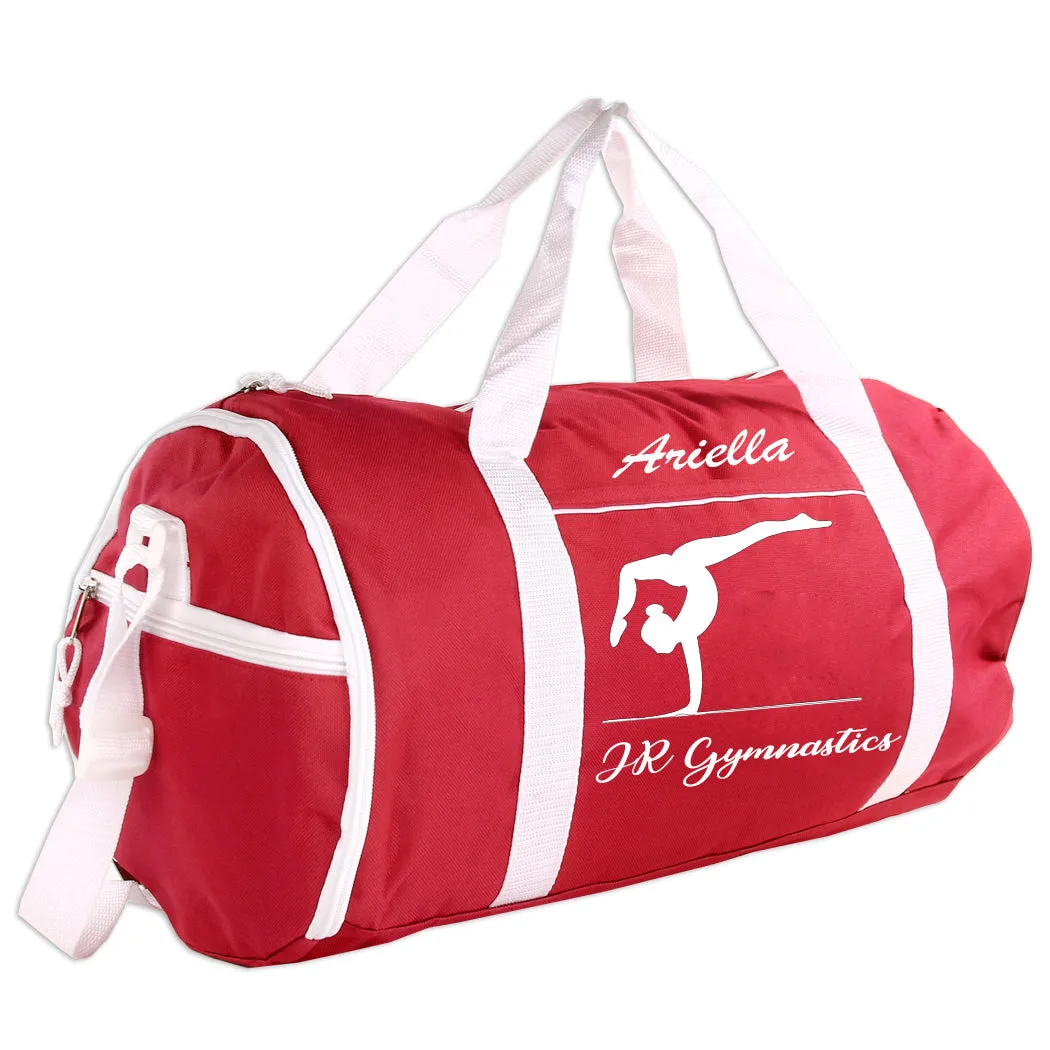 Personalized Sport/Gym Roll Duffel Bag - Gymnastics (Available in 4 Colors)