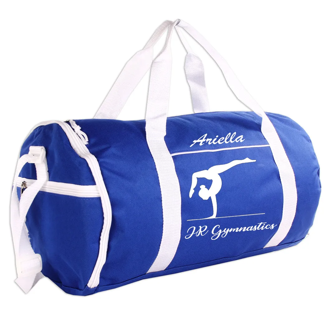 Personalized Sport/Gym Roll Duffel Bag - Gymnastics (Available in 4 Colors)