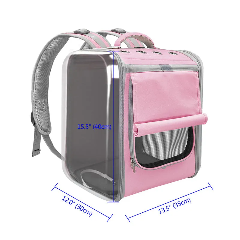 Pet Cat Carrier Backpack Breathable Cat Travel Outdoor Shoulder Bag For Small Dogs Cats