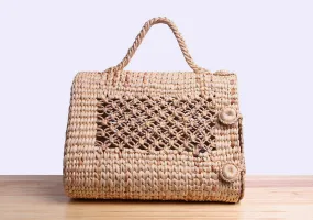 Petpiness - Straw wicker pet carrier bag