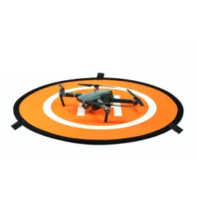 Portable Parking Apron RC Drone Quadcopter Fast-fold Landing Pad Tarmac Parking for DJI Mavic Pro / Phantom 3 / 4, Diameter 75cm (Orange   Blue)