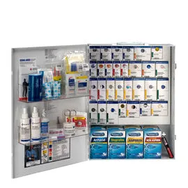 RADNOR™ White Metal Wall Mount 150 Person X-Large First Aid Cabinet