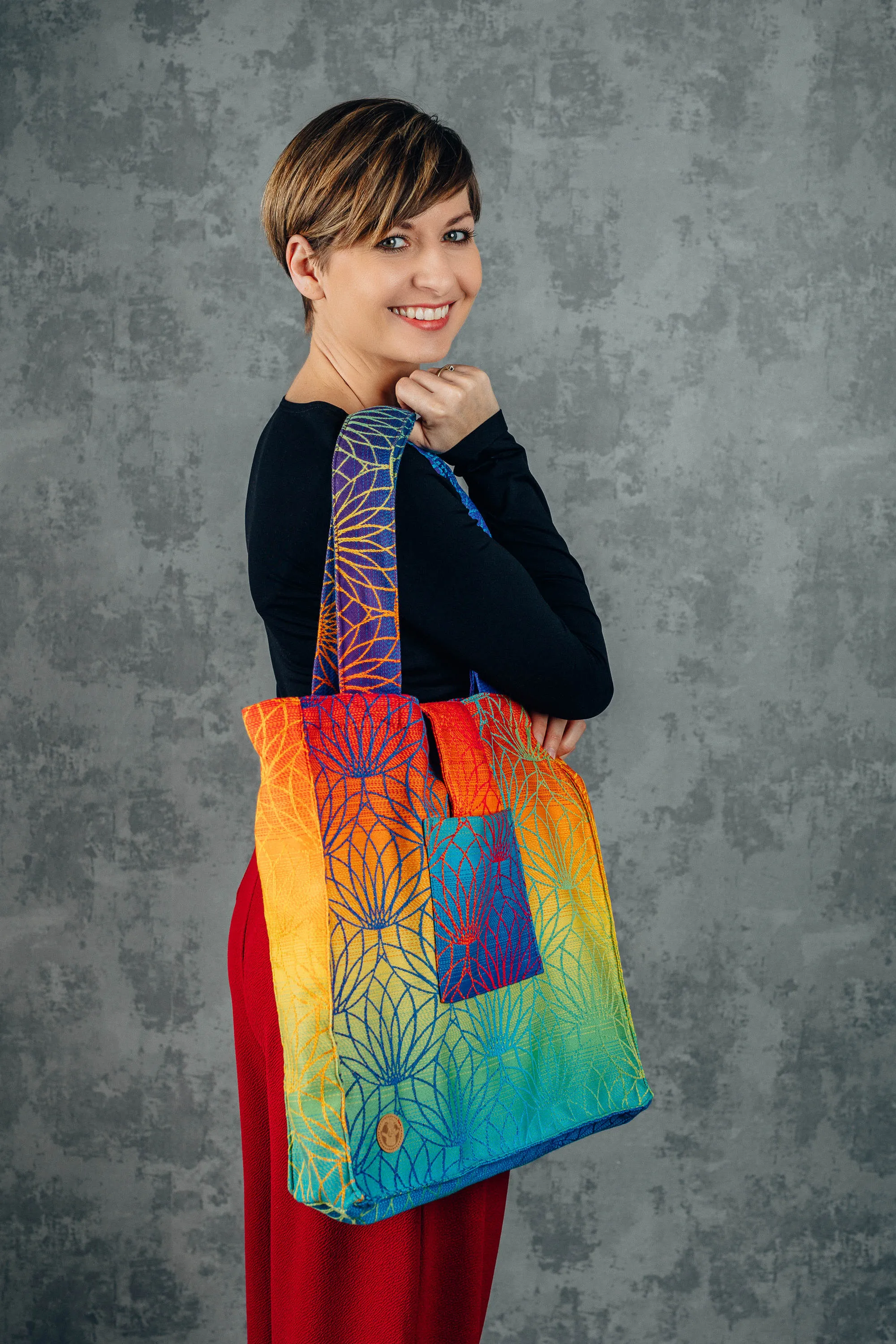 Rainbow Lotus Shoulder Bag by LennyLamb