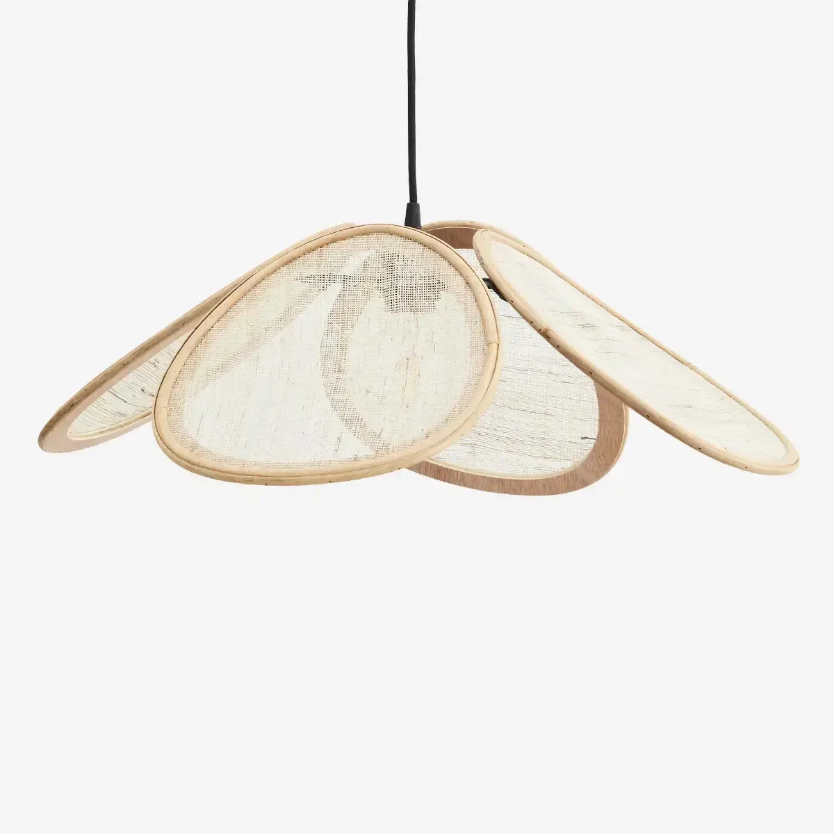 Rattan Ceiling Lamp with Linen