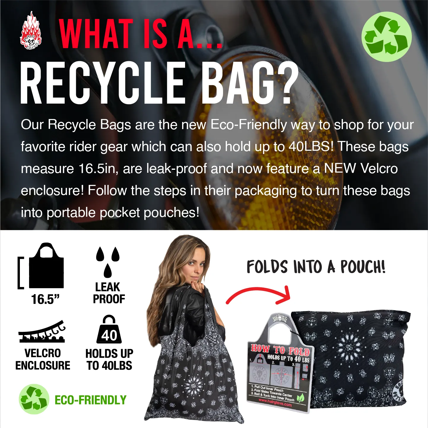 RIDE FREE Wings Recycle Bag