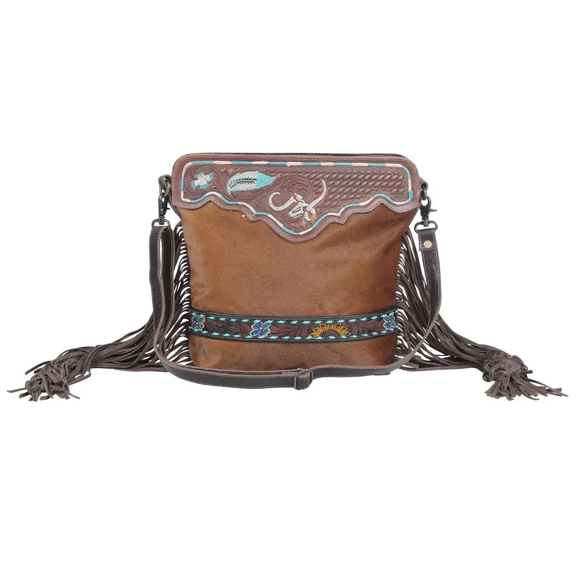 Russet statement Hand-Tooled Bag