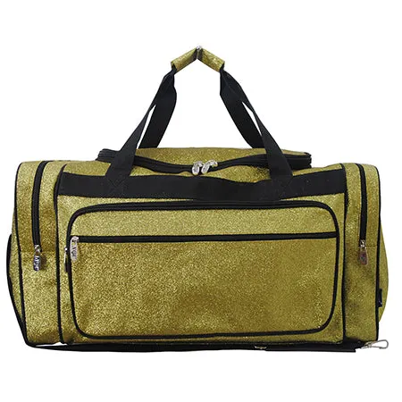 SALE! Gold Glitter NGIL Canvas 23" Duffle Bag