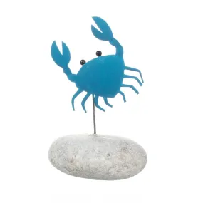 Shoeless Joe 13cm Claude The Crab On A Pebble Ornament