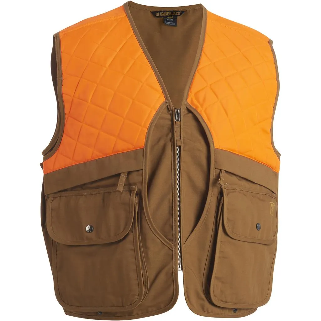 SJK Flush Upland Vest Blaze/Brown Large