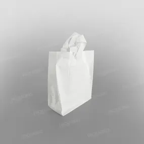 SOS White Plastic Carrier Bag