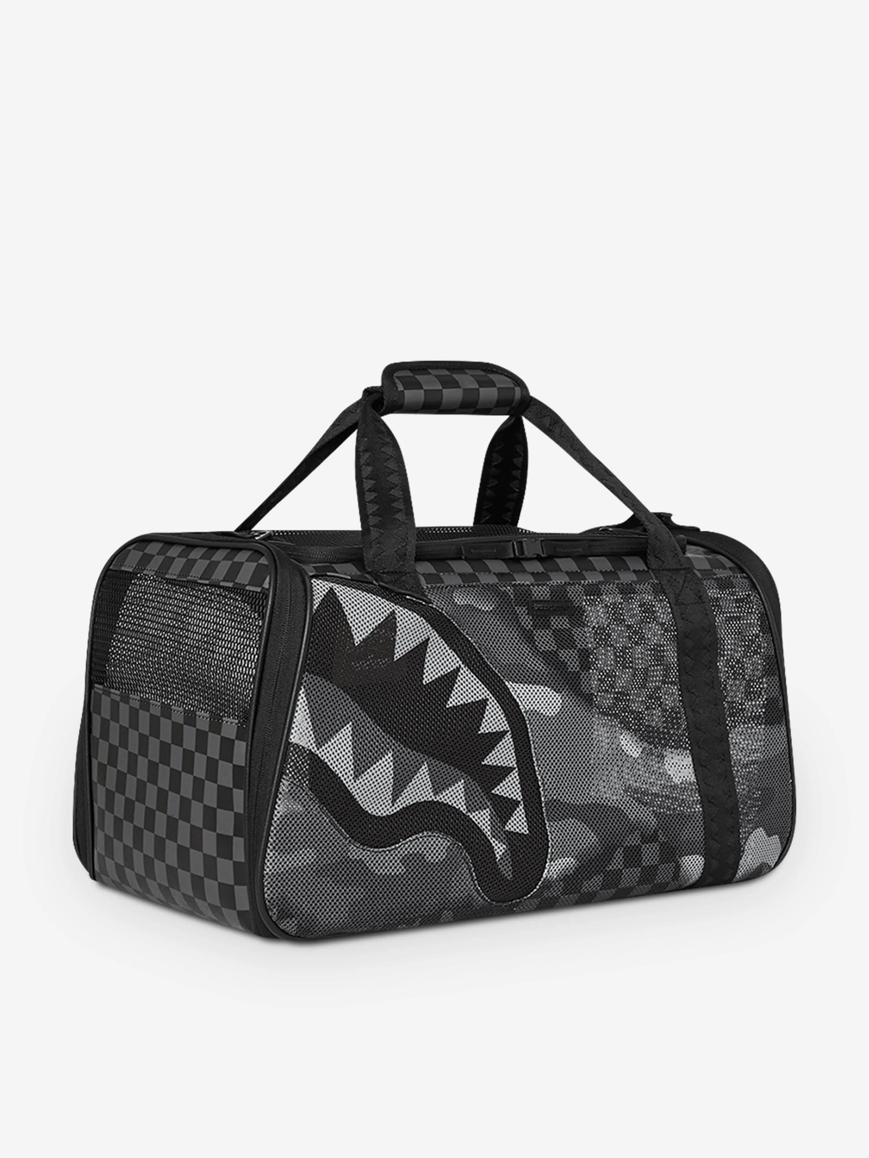 Sprayground Kids Split Up Camo Tear Pet Carrier in Black (46cm)