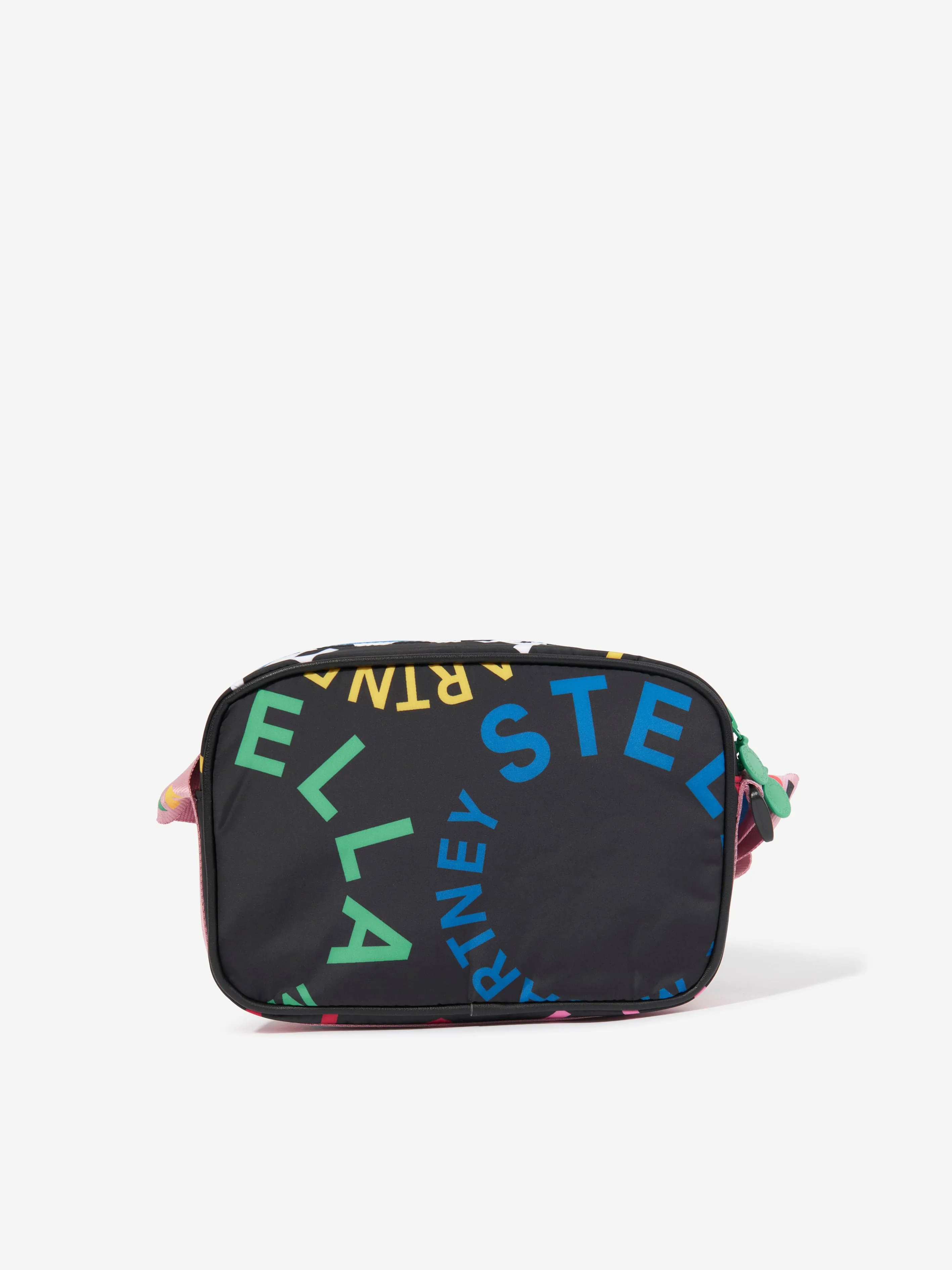 Stella McCartney Girls Logo Crossbody Bag in Black