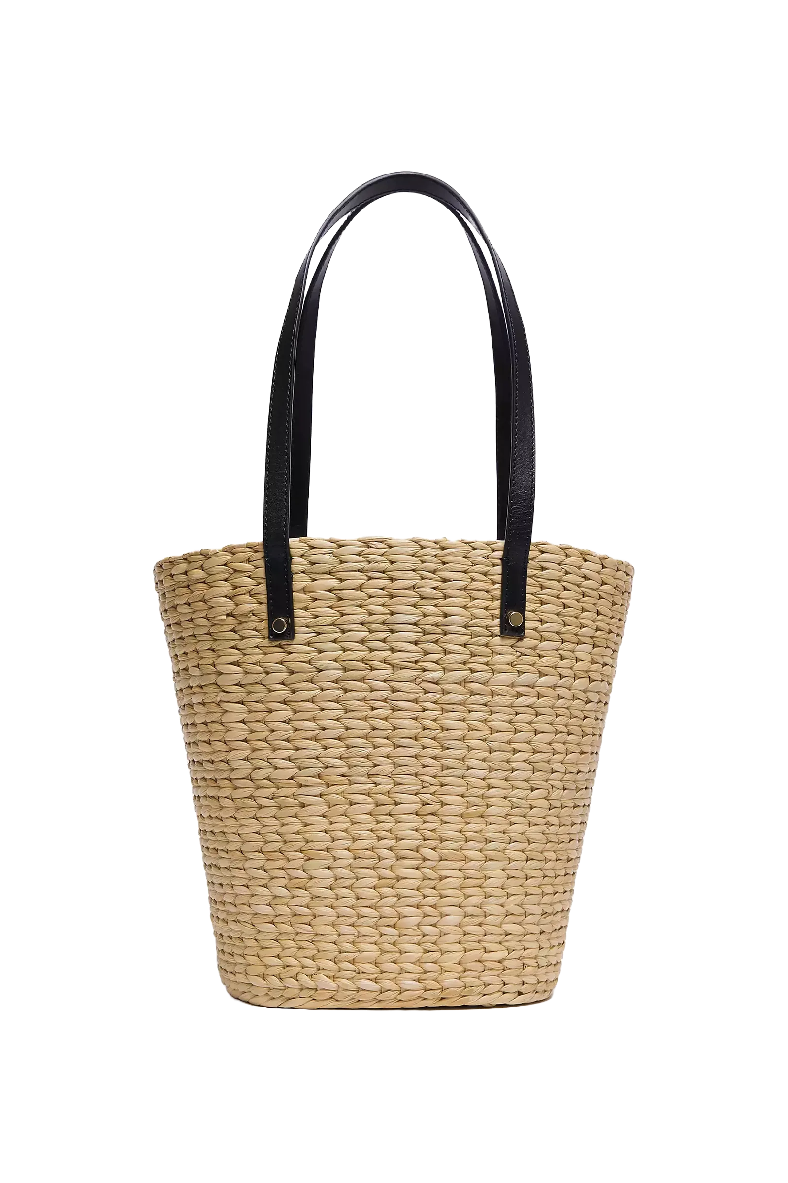 Straw Bucket Bag, Natural