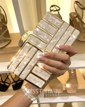 Taylor Box Clutch - Gold