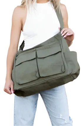 TEEK - Oversized Canvas Messenger Bag