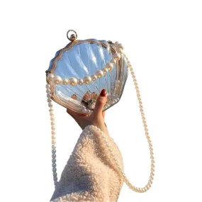 TEEK - Transparent Shell Pearl Handbag