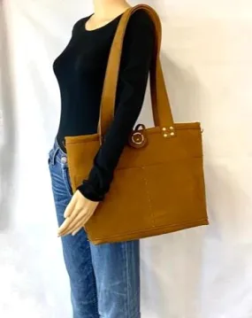 The Clare Flair Tote, Brushed Brown