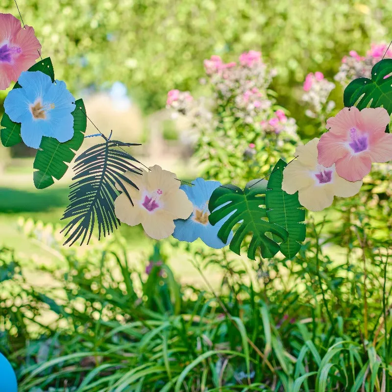 Tiki Tropical Hibiscus Garland