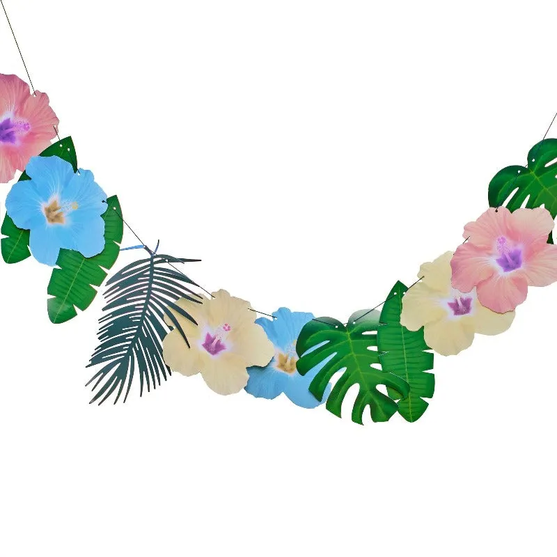 Tiki Tropical Hibiscus Garland