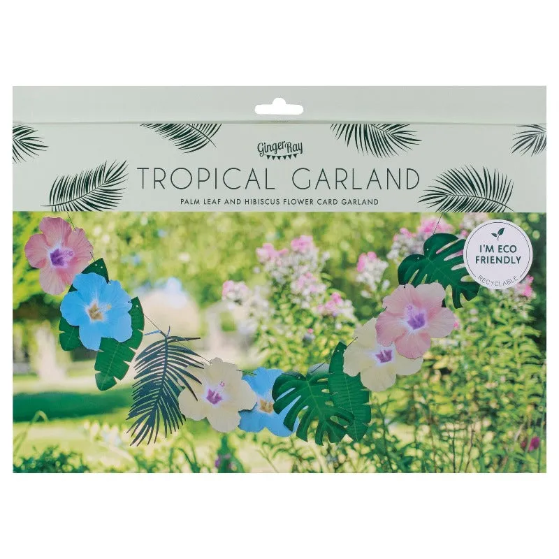 Tiki Tropical Hibiscus Garland