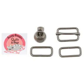 Woolly, Woolly Bag Pattern Hardware Kit - Nickel